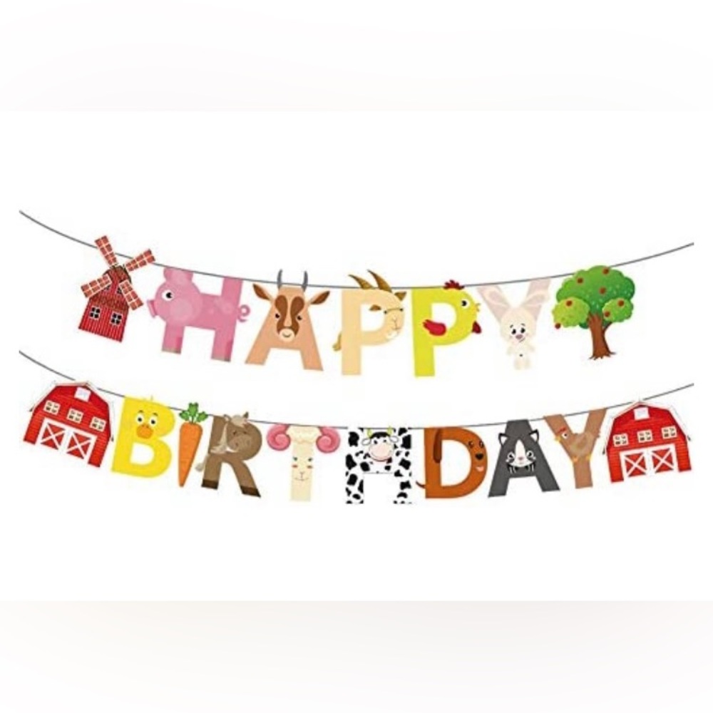 Farm party decorations